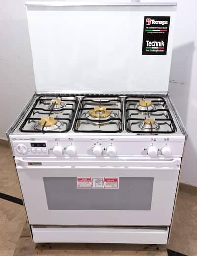Italian Oven Tecnogas Cooking Range 5 Burners 6 Months Warranty