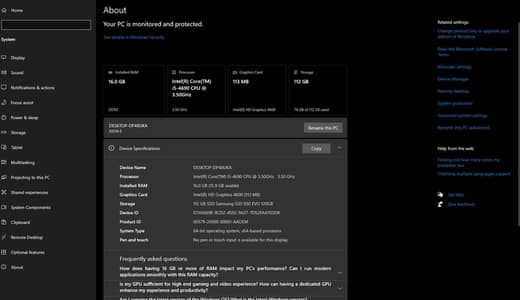 16Gb ram or 128 gb SSD