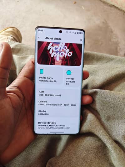 Motrola Edge 50 12 512 PTA dual sim