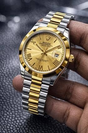 PREMIUM ROLEX REGULAR STONE WATCH