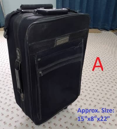 Luggage Suitcases, Trolley, Handbag, PP Bags. NO DELIVERY. Karachi