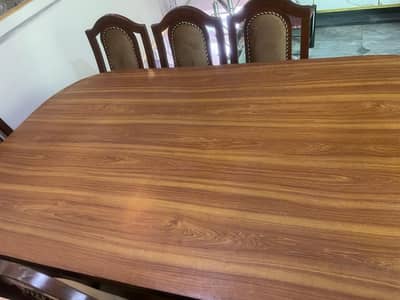 Sheesham dining table with 8 chairs
