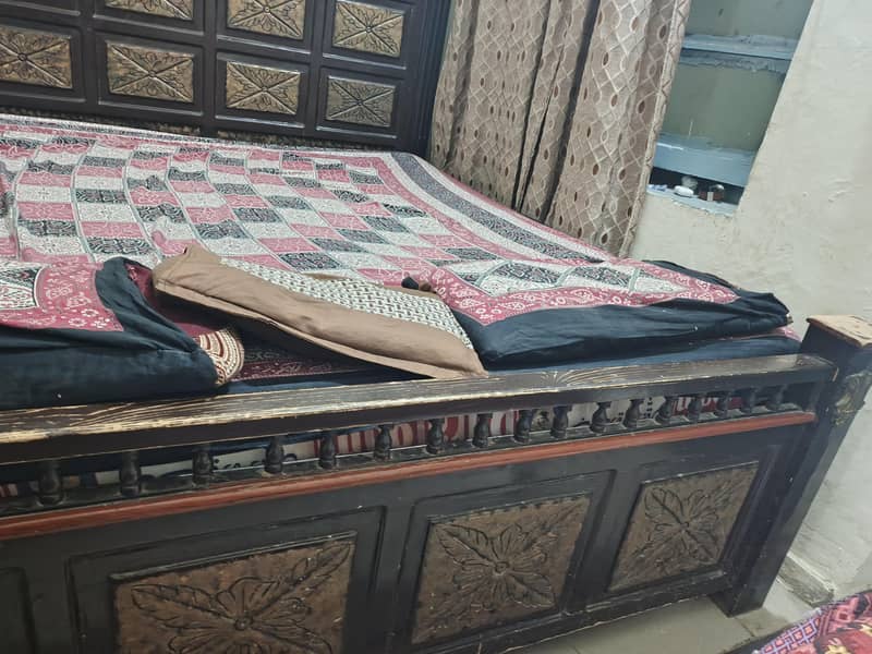 king size bed + Side table + Dressing Table 1