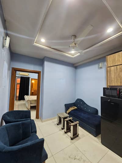 E-11/2 1BHK luxury furnished flat available for rent in e11 Islamabad