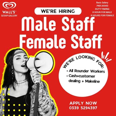 Female & male Required
