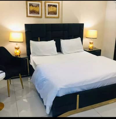 1 Bedroom VIP Full furnish flat per day available in Bahria town Lahore 0300 4561276