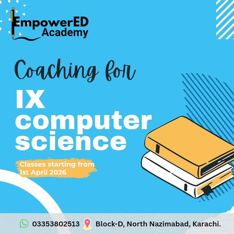 Coaching classes IX (9th) Computer Science Group 0