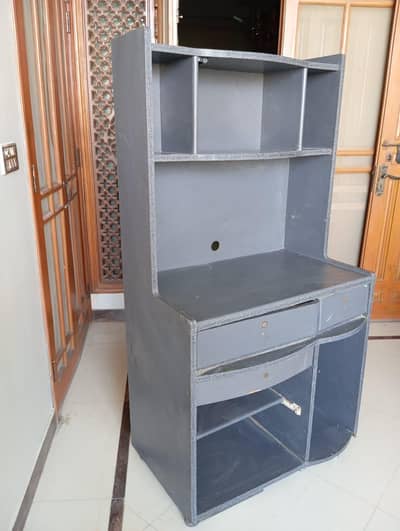 computer trolley with book shelf