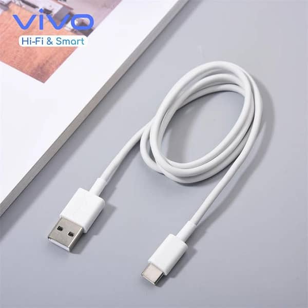 Vivo 66W Original USB Type C Mobile Data Charging Cable for Vivo V30/V29/V28/V27/V25/V23e/V23 pro/V21 5G/Iqoo Neo 9 pro/12 5G/Neo 7 pro/Z7/Z7S/Z6 Lite/11/Z6 44W/T2/Iqoo 9, 80W USB-C Y Series Support, fast data cable, fast charging cable type c,