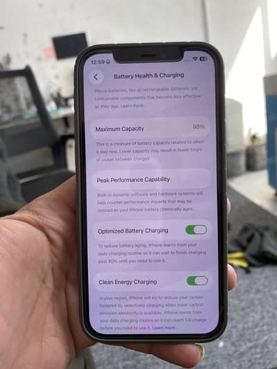 iPhone 12 Pro 128 gb battery health 98 condition 10/9