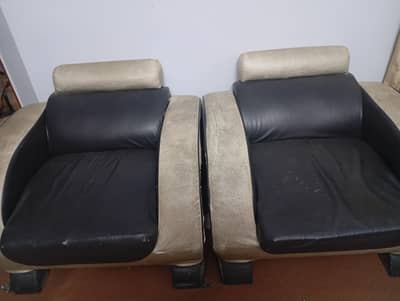 sofa set  black and grey