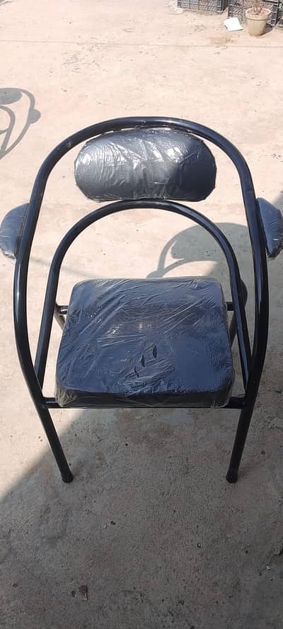 Brand New Black Steel Frame Chairs – 16 Available