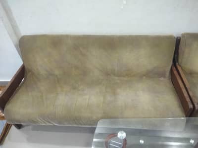 3 seater sofa with 2 single sofa for sale