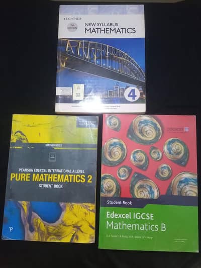 9 O levels books and 5 A levels books