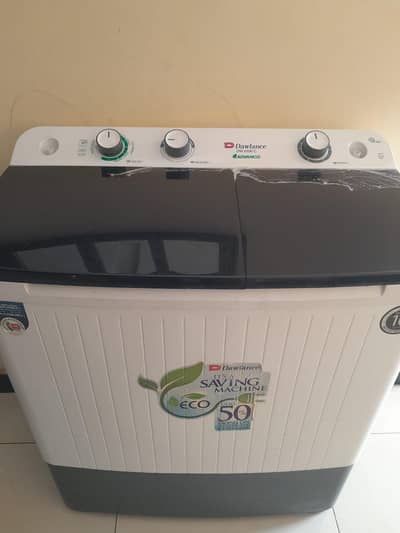 DW 6550 Twin Tub Washing Machine (Black Glass Lid)