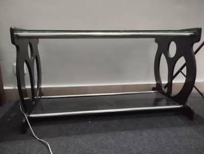 wooden+ glass beautiful center table best for ur homes