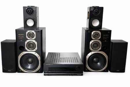 Harmon kardon AVR 70 + sony  ss-v715av speakers + akai japan+kenwood