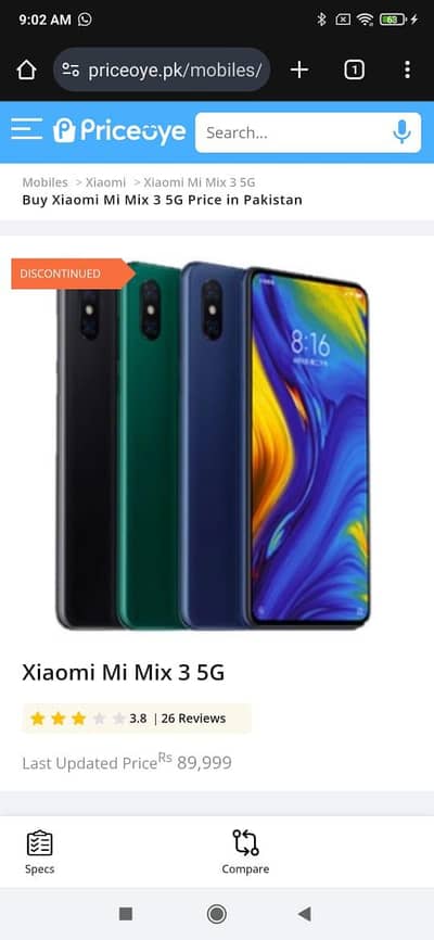 Xiaomi Mi3 5G 10By10 All Ok 6.128GB 03187858662