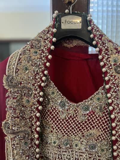 Luxury Bridal Maxi with Complete Jewellery Set – Deep Pink