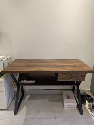 Computer or office table with shelf and drawer