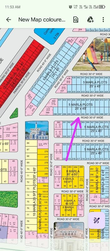 5 Marla Residencial plot available for sale in A Block plot No. 393