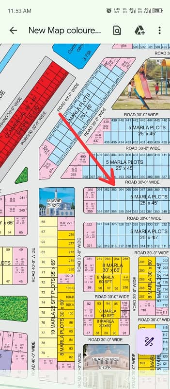 5 Marla Residencial plot available for sale in A Block plot No. 363