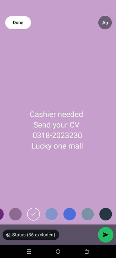cashier needed