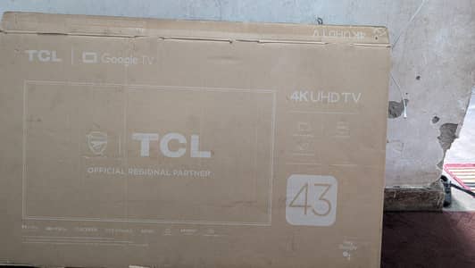 TCL 4k UHD TV 43 inch