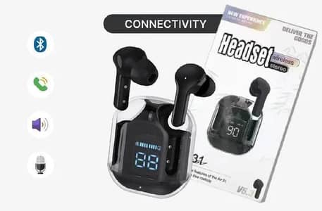 Black Long-Lastic Battery with Fast Charger 31 Airpods