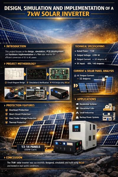 Pure sine wave 7kw solar inverter