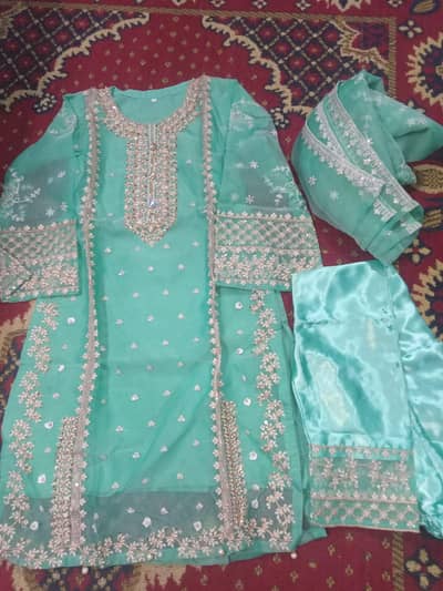 3 pieces chiffon RMB dress