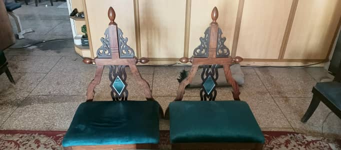 set of two low ground chairs