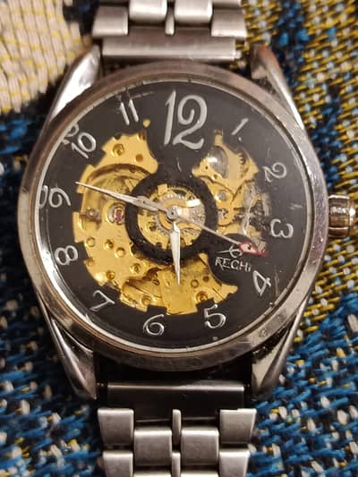 Fetchi Skeleton automatic watch