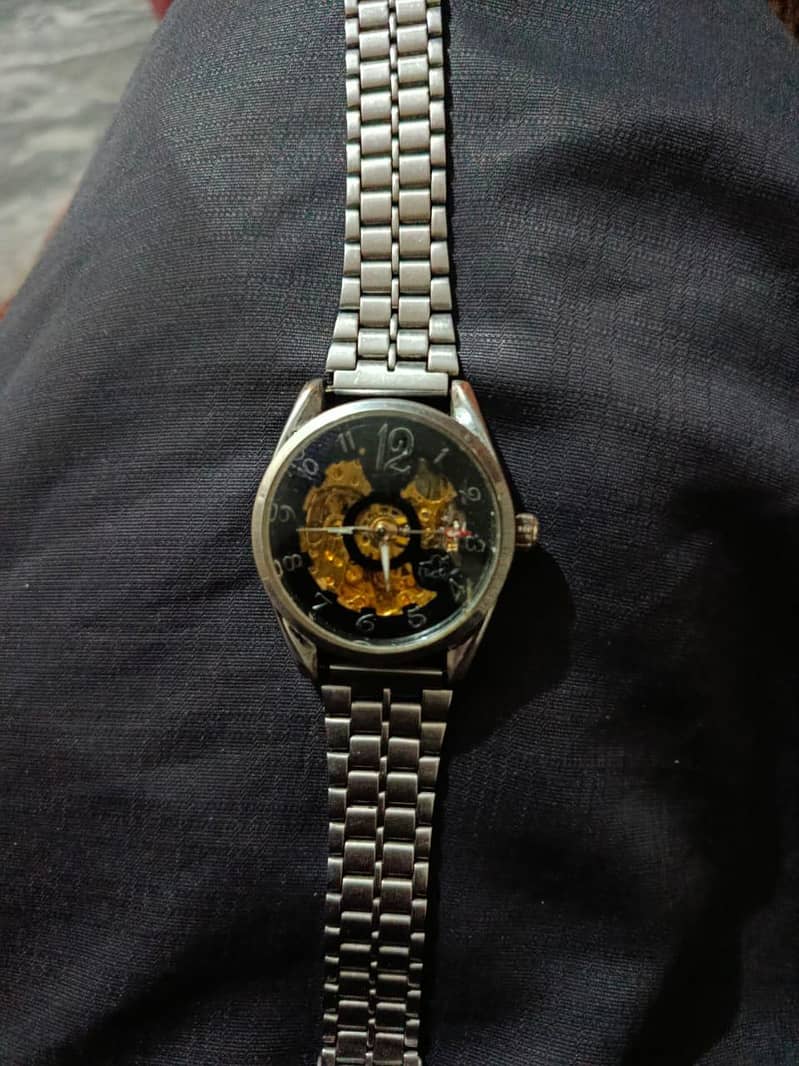 Fetchi Skeleton automatic watch 4