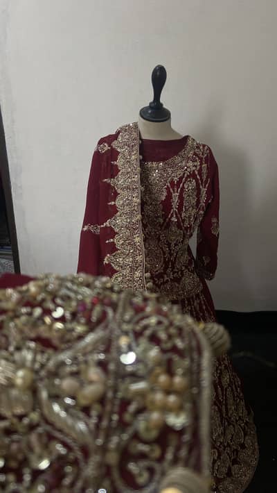 Red Bridal Lehenga with handwork | Just one time used