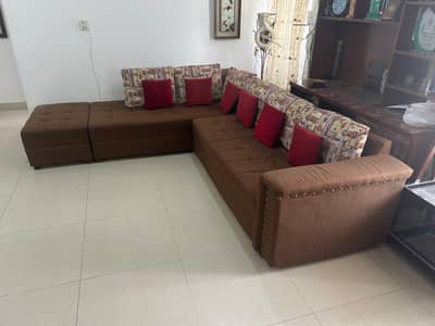 Premium L-shaped Sofa Set — Modern Design | Excellent Condition |
