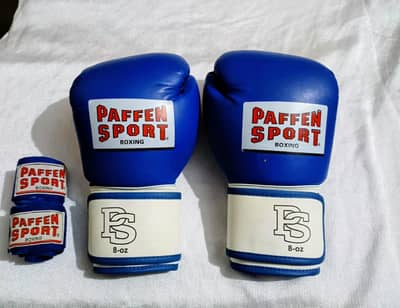 Paffen Sport Orignal Boxing gloves of 8oz with pair of hand tapping.