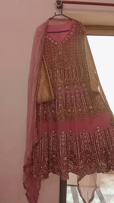 women heavy beautiful frock  large size