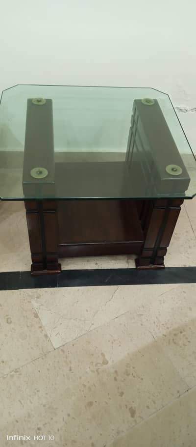 shisham wood table pair