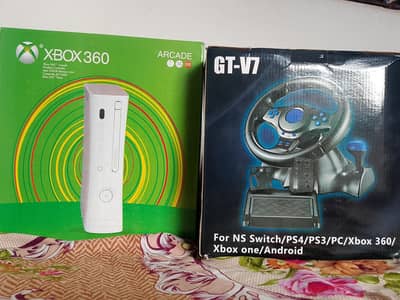 Xbox 360 and gtv7 stearin wheel