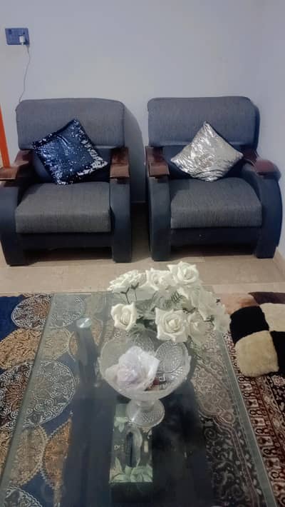 Premium Grey Color Sofa Set