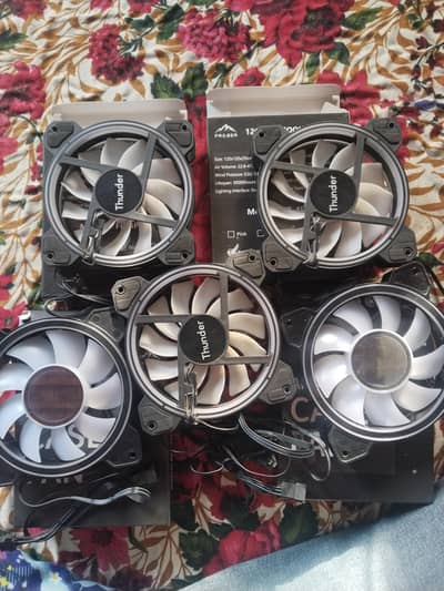 5 Box pack fans (ARGB) Details in description