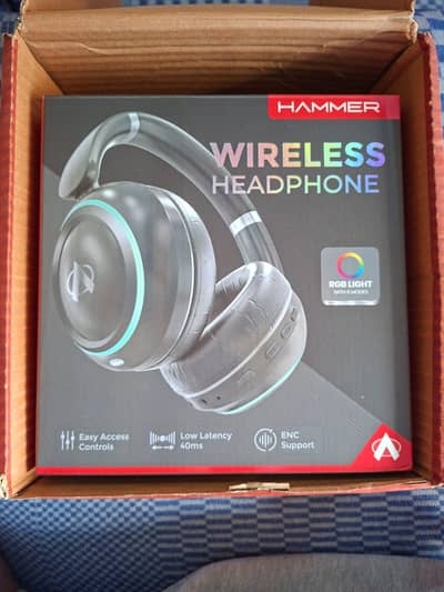 Audionic Wireless Bluetooth headphone just box open.