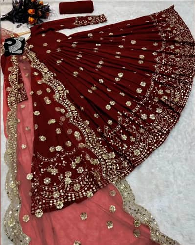 3 Pcs Women's Stitched Shamoz Silk Embroidered Maxi And Trouser