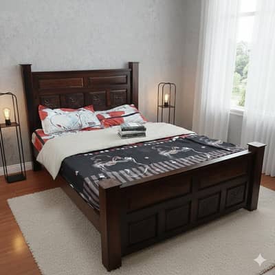 Wood bed