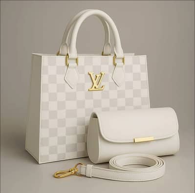 Women's PU Leather Textured Hand Bag Set