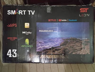Smart android TV 43 inch full 4k hd