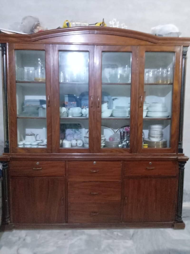 Solid Wood Showcase Cabinet 0
