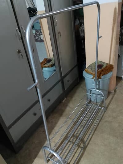 Steel Shoe Rack Stand – Strong Quality, Neat Condition