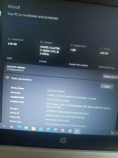 HP Core i7 4th gen for sale 10/10 condition